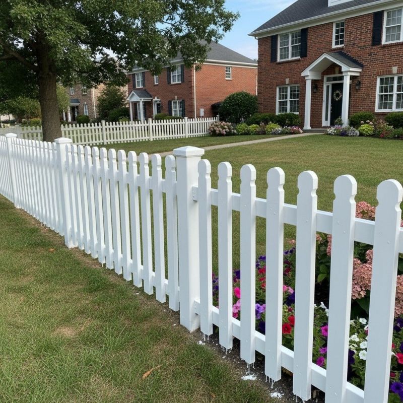 Picket Fence Staining