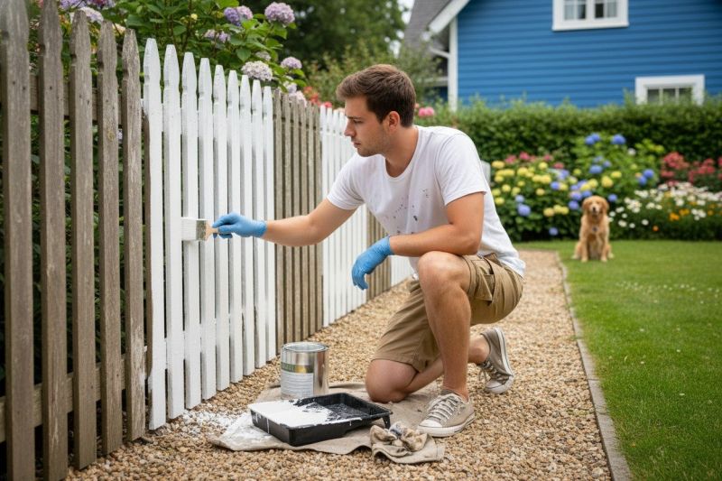 Residential Fence Painting