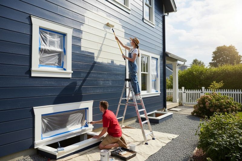 Residential Siding Painting