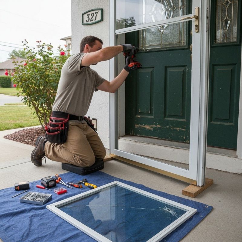 Storm Door Painting